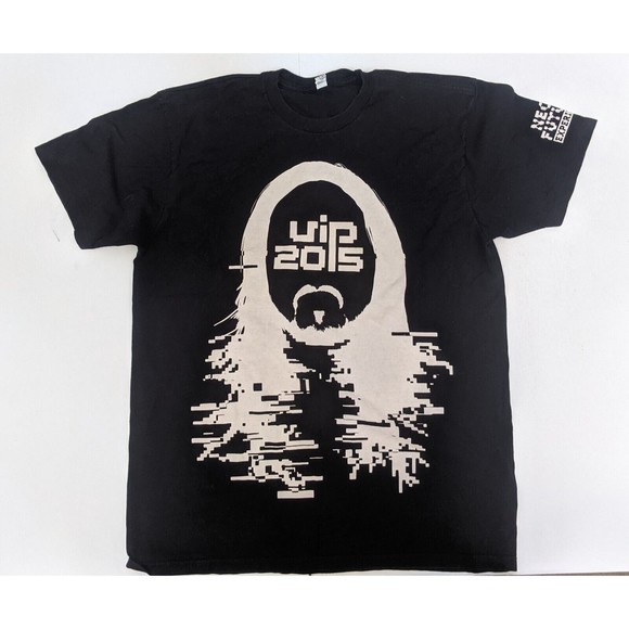 Neon Future Experience Steve Aoki Vegas VIP 2015 2 sided TEE T SHIRT Large - Picture 1 of 3